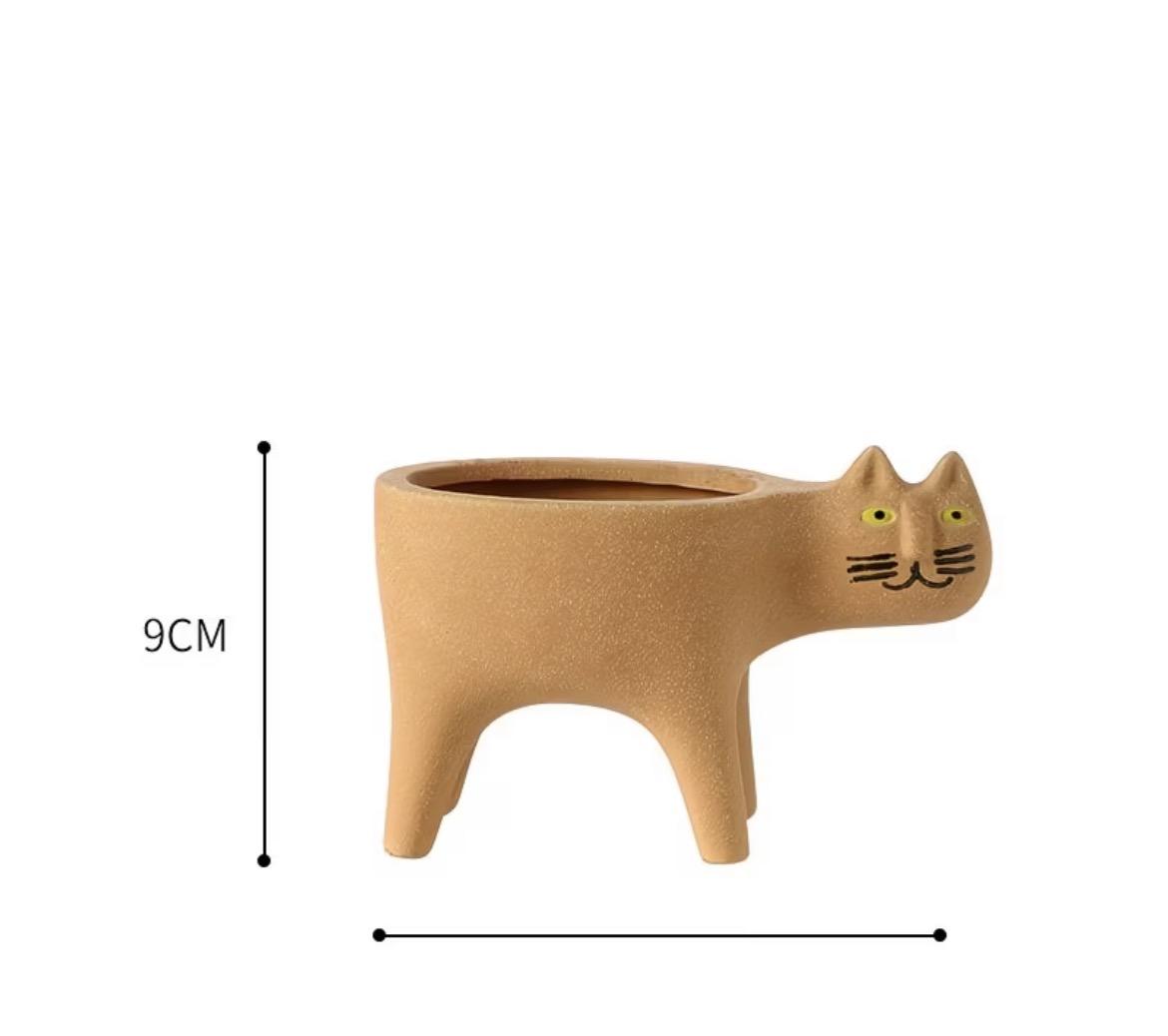 고양이 다육이 화분